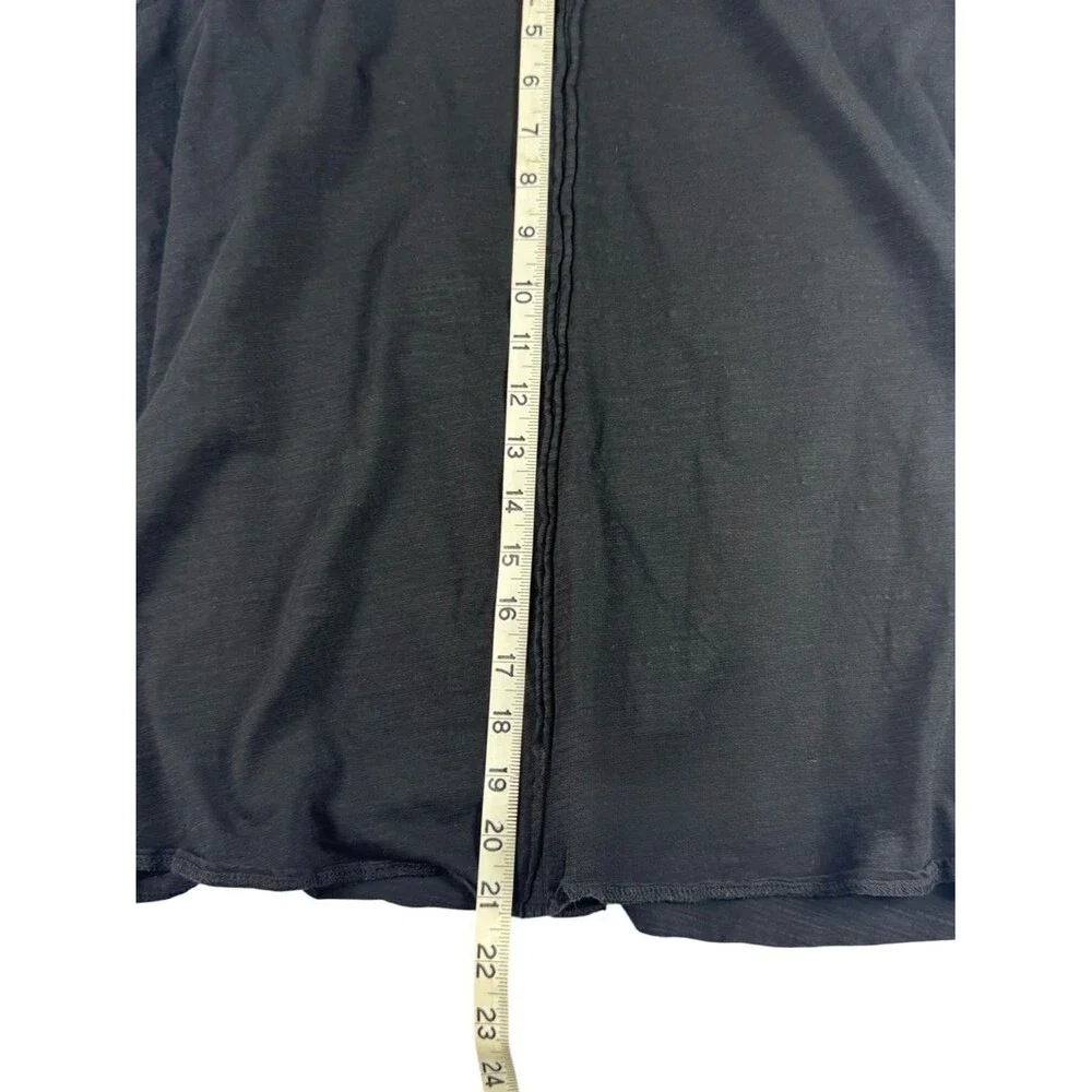 prAna Black Skirt Organic Cotton Casual Medium A-Line Boho Outdoor Stretch Light